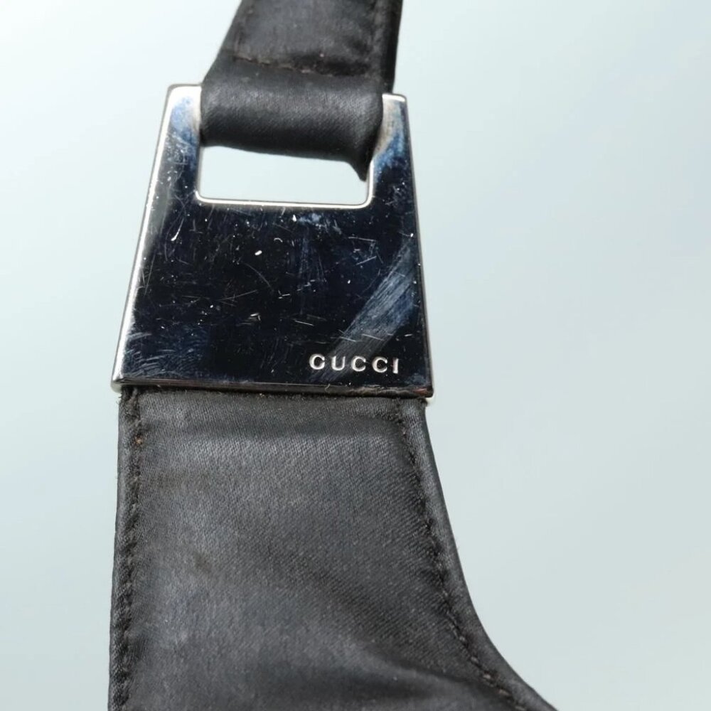 GUCCI Tote Bag Nylon Black Auth ti2101 - Picture 7 of 16